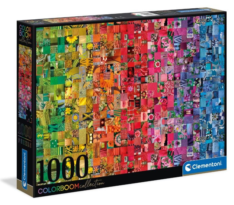 Clementoni Puzzle 1000el color boom Collage 39595 puzle, puzzle