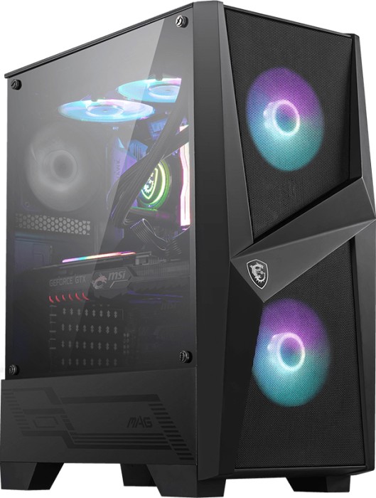 MSI MAG FORGE 100R, tower case (black, tempered glass) Datora korpuss