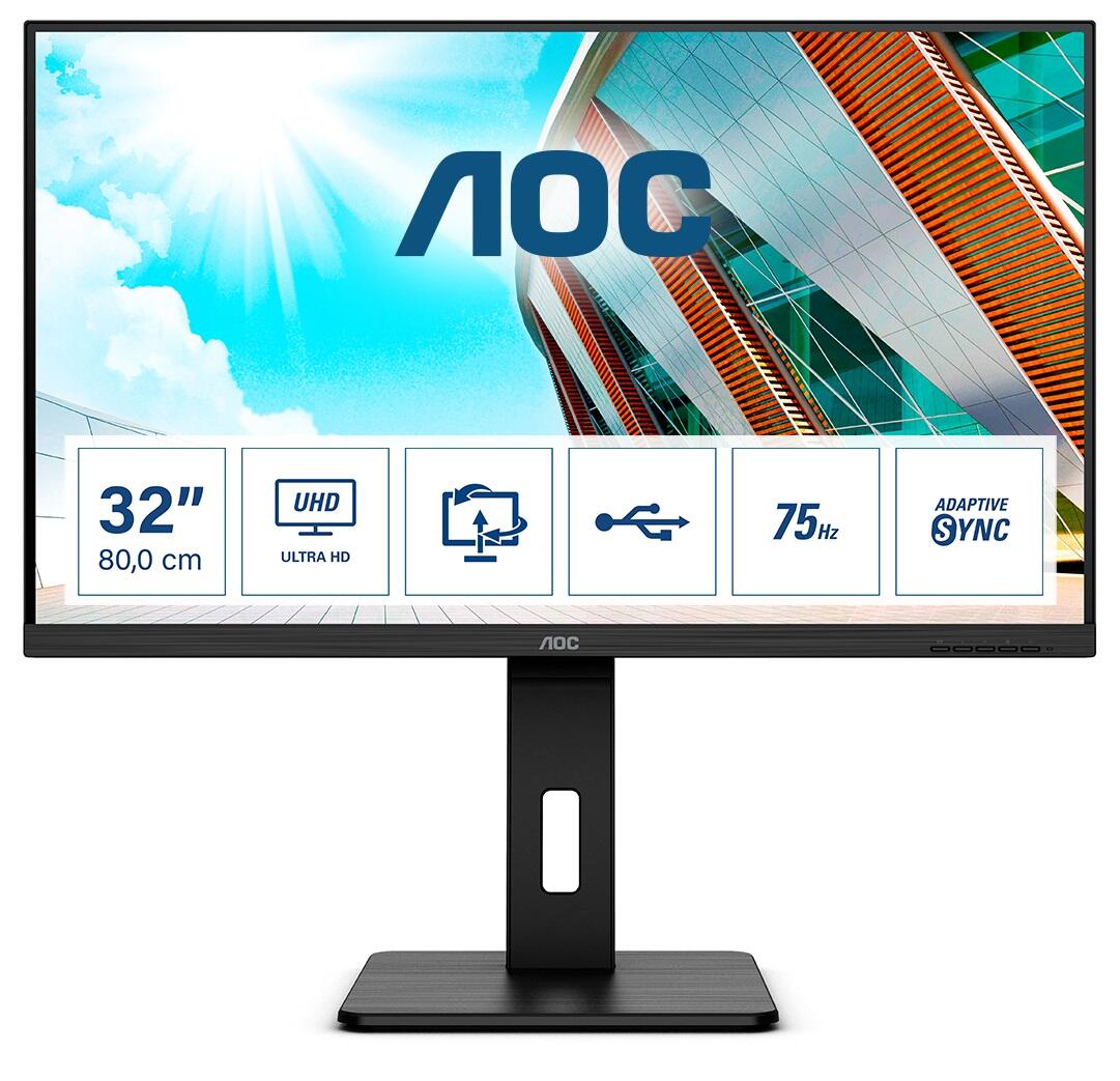 AOC U32P2 31.5inch VA WLED UHD monitors
