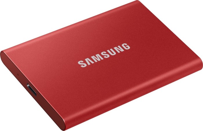 Samsung Portable 500GB SSD T7 USB3.2 Gen.2 Red SSD disks