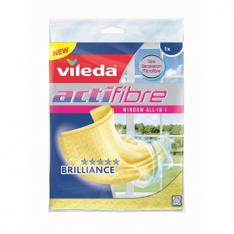 Vileda 151708 cleaning cloth Microfiber, Polyvinyl Acetate (PVA) Yellow 1 pc(s) Virtuves piederumi