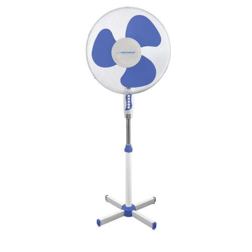 Esperanza EHF001WB 40cm grīdas ventilators, White/Blue Klimata iekārta
