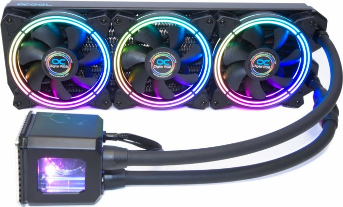 Alphacool Eisbaer Aurora 360 CPU-RGB black 1016664 ūdens dzesēšanas sistēmas piederumi