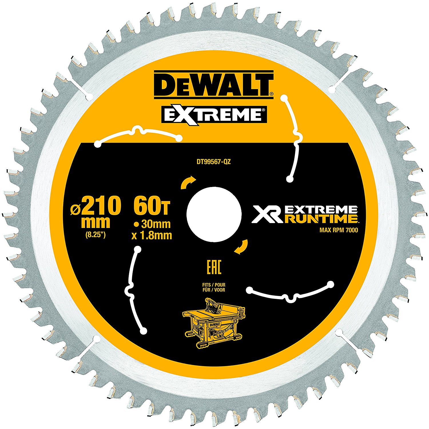 DeWalt DT99567, 210mm / 30mm