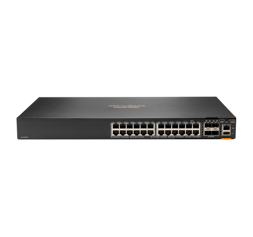 Aruba 6200F 24G 4SFP+ Switch - Switch - L3 - managed - 24 x 10/100/1000 (PoE+) Rūteris