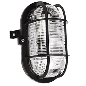 Pl.lampa 60W E27 IP44 melna 602016 apgaismes ķermenis