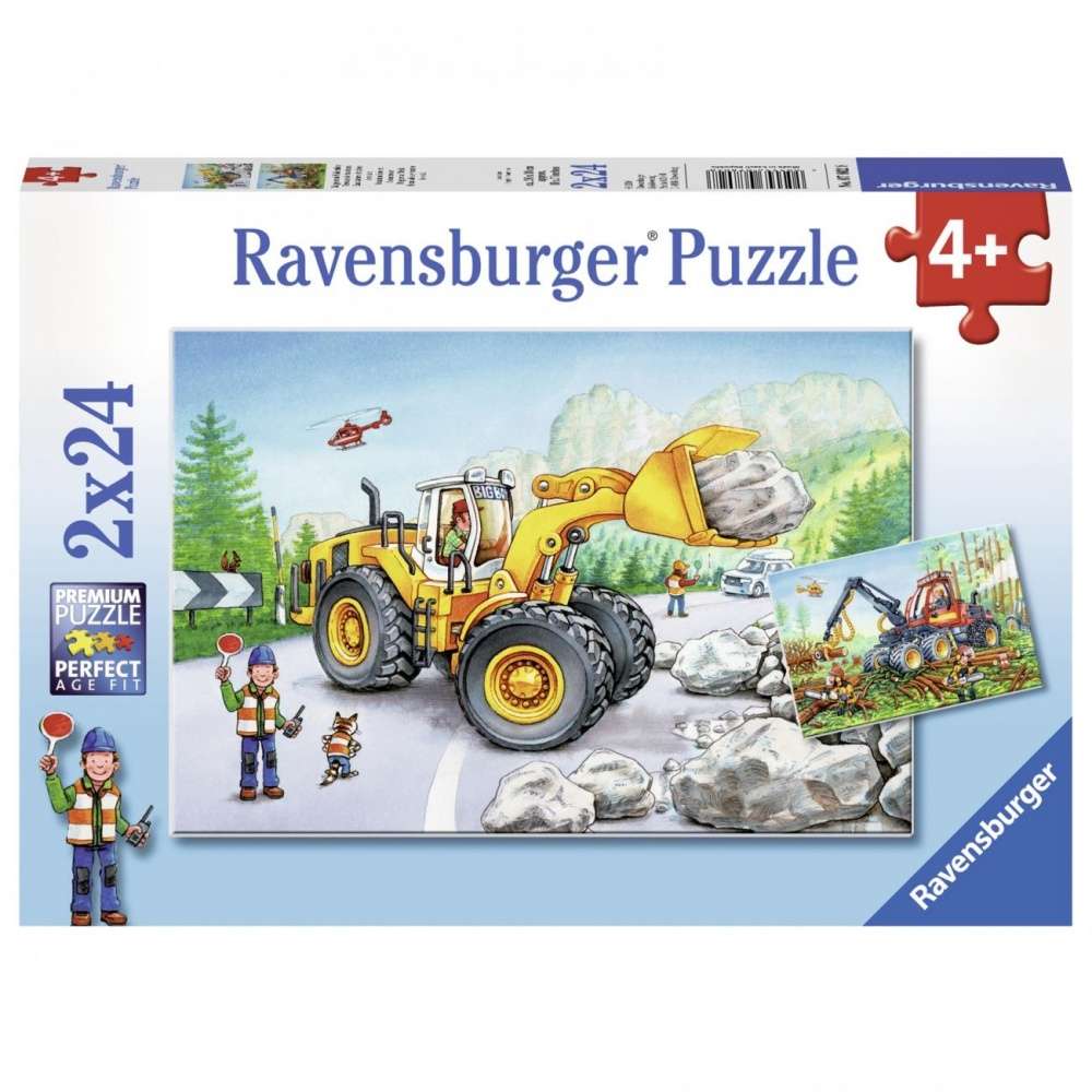 Ravensburger Puzzle Diggers Art.R07802 Puzles 2x24gb. puzle, puzzle