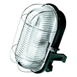 Pl.lampa 60W E27 IP44 melna/met. 621178 apgaismes ķermenis