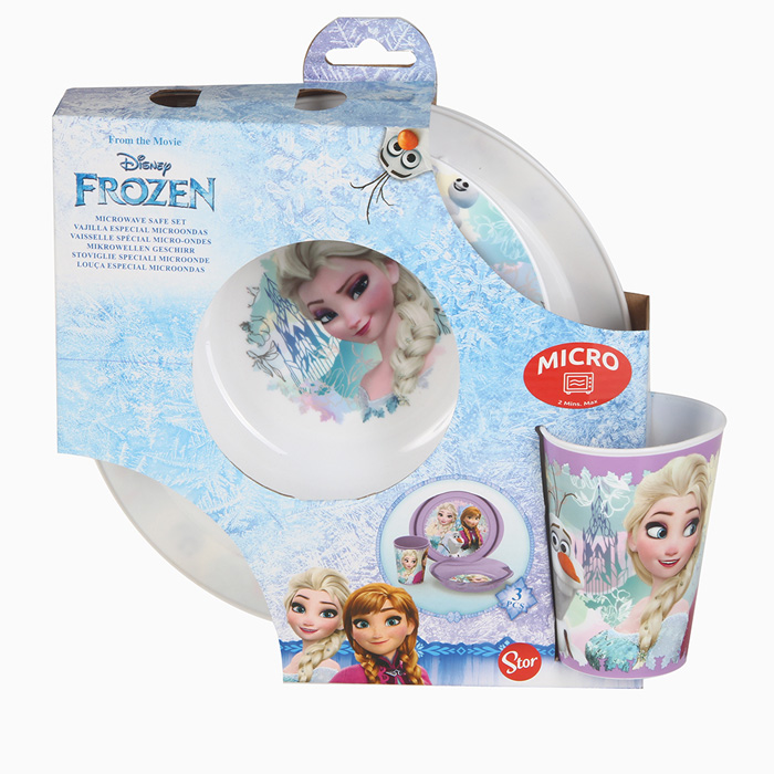 Trauki plastmasas Disney Frozen Microwave 3gab. 296860