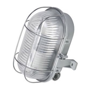 Pl.lampa 60W E27 IP44 peleka/met. 121173 apgaismes ķermenis