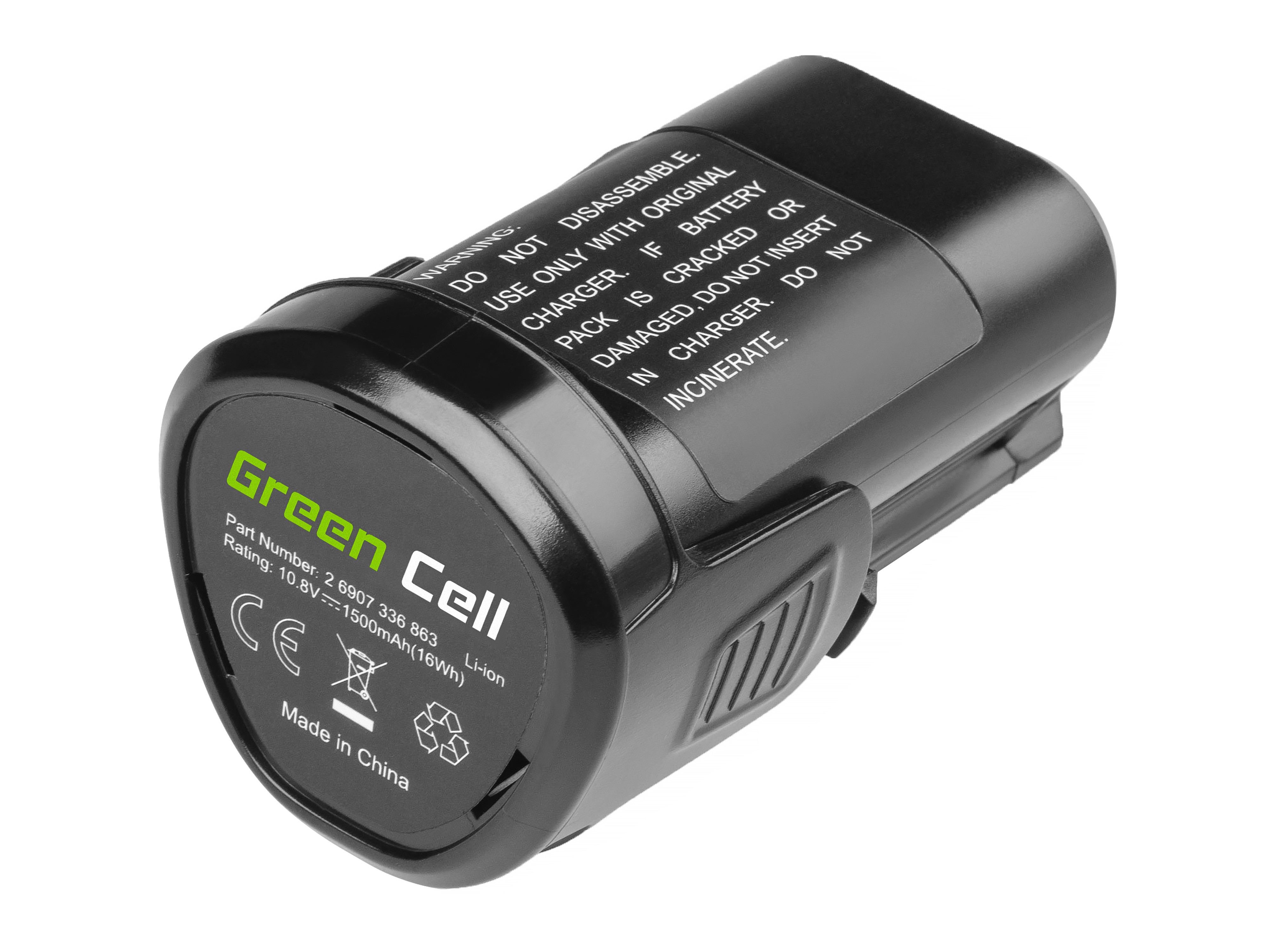 Green Cell Power Tool Battery for Bosch PMF PSM PSR 10,8 LI-2 10.8V 1.5Ah