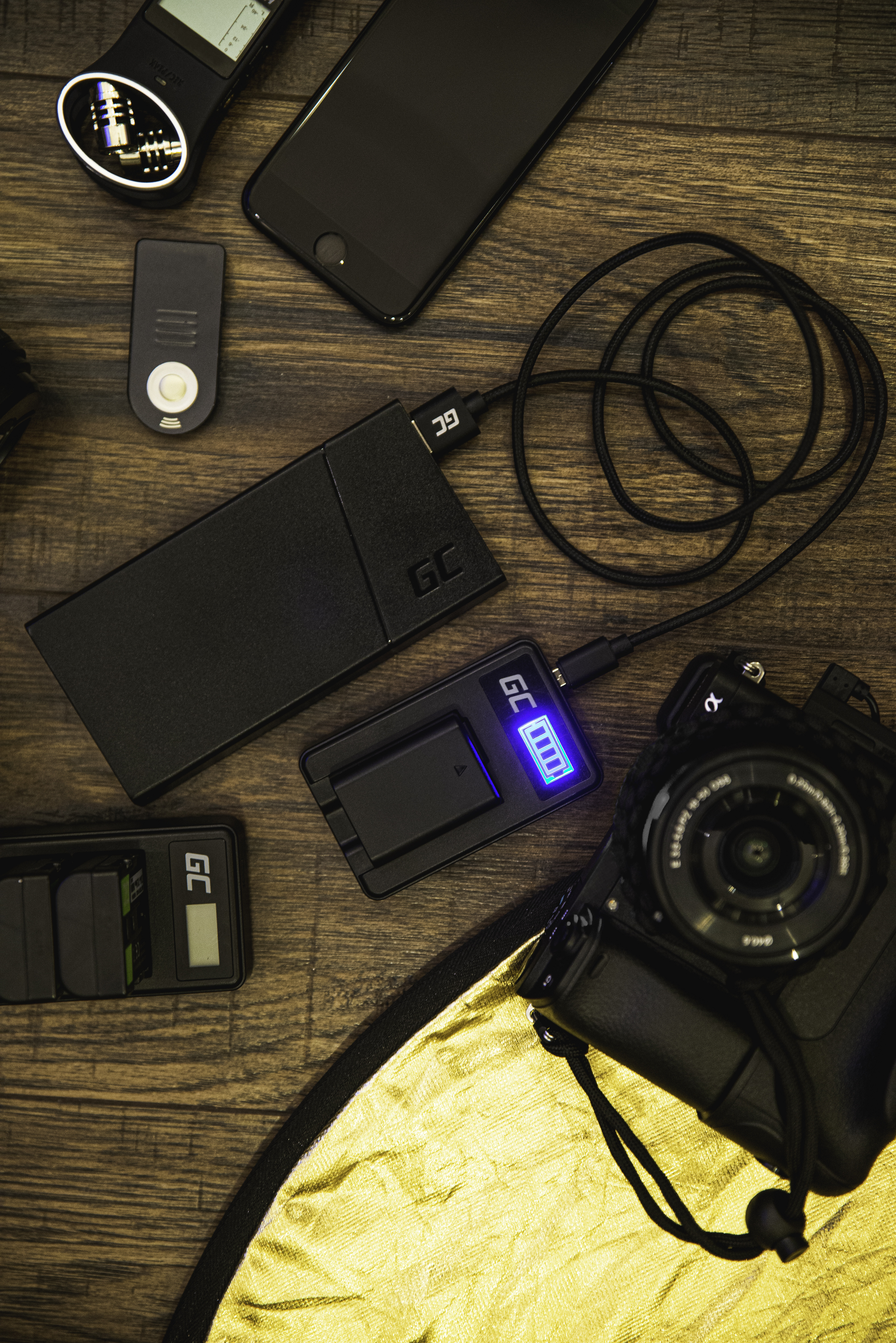 GREENCELL double charger LC-E8 for Canon foto, video aksesuāri