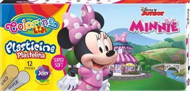 Patio Plastelina 12 kolorow Colorino Kids Minnie 90652PTR (5907620190652) materiāli konstruktoriem