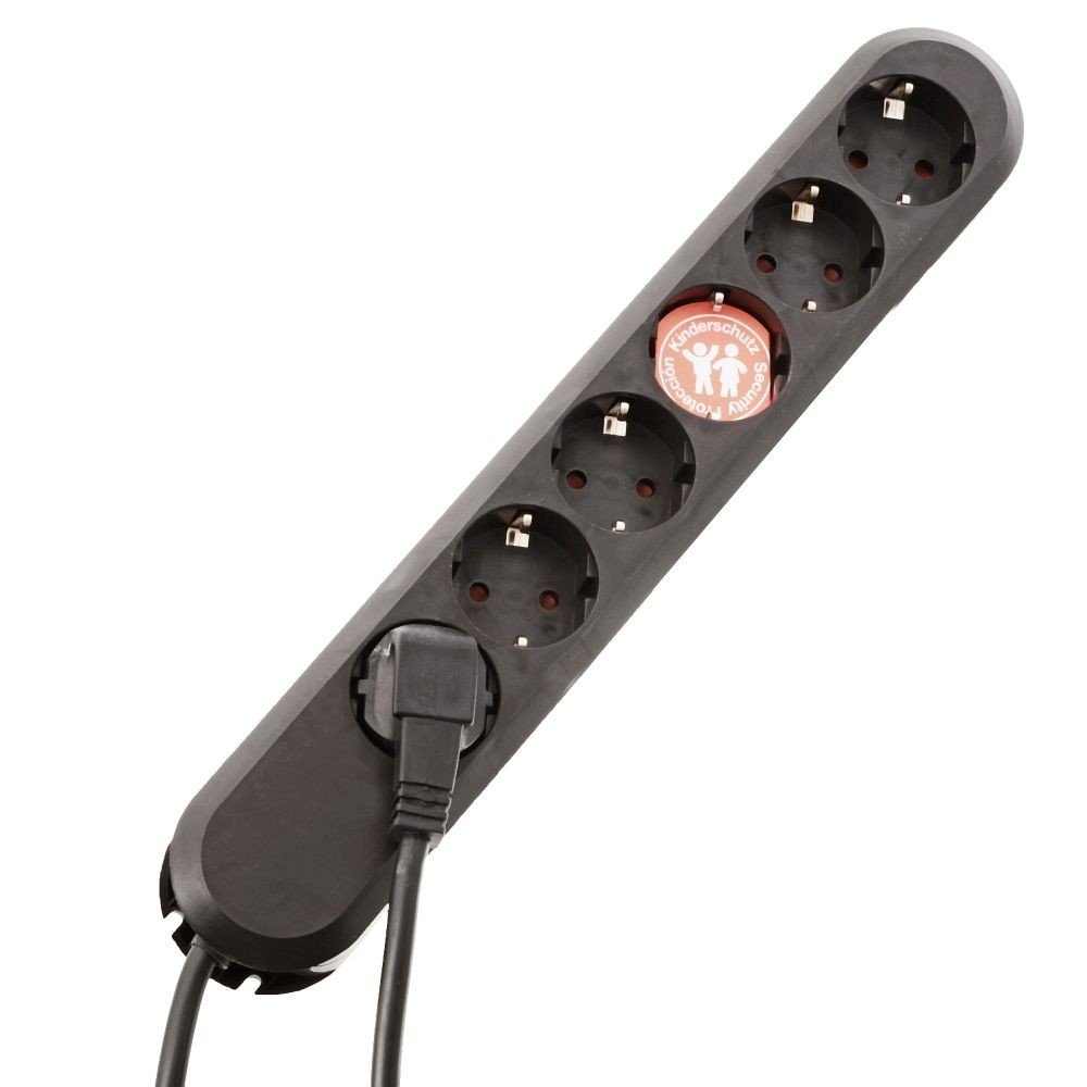 Bachmann SMART 6x Schuko H05VV-F 3G 1.50mm2 16A/3680W 3m 6AC outlet(s) 3m Black UPS aksesuāri