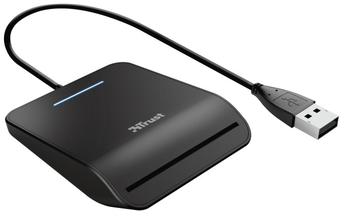 Trust Primo smart card reader Indoor USB CardBus+USB 2.0 Black 23890 karšu lasītājs