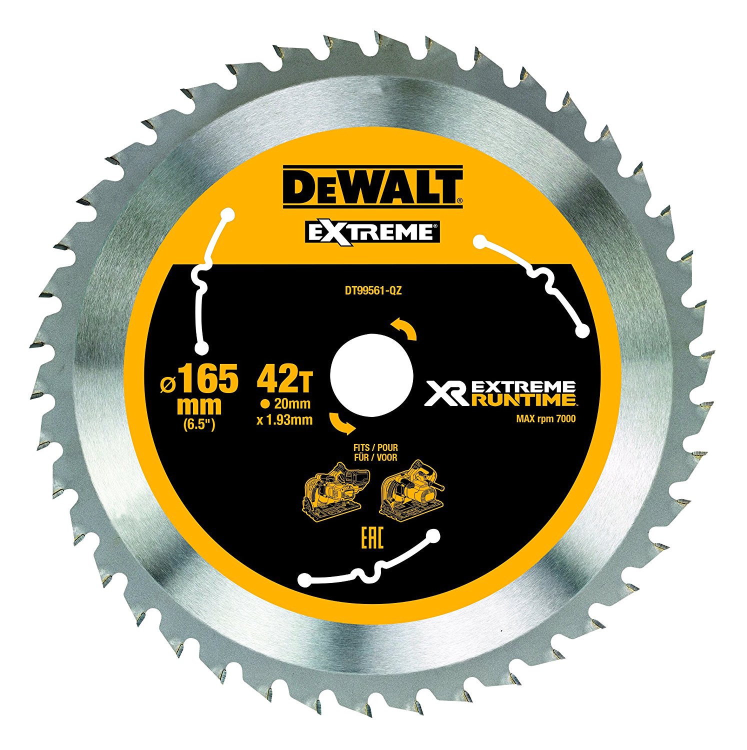 DeWalt DT99561, 165mm / 20mm