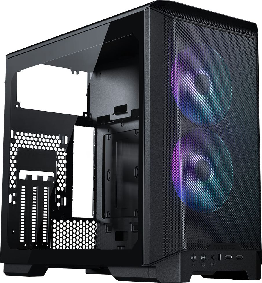 PHANTEKS Eclipse P200A ARGB Mini-ITX Gehause, Tempered Glass - schwarz Datora korpuss