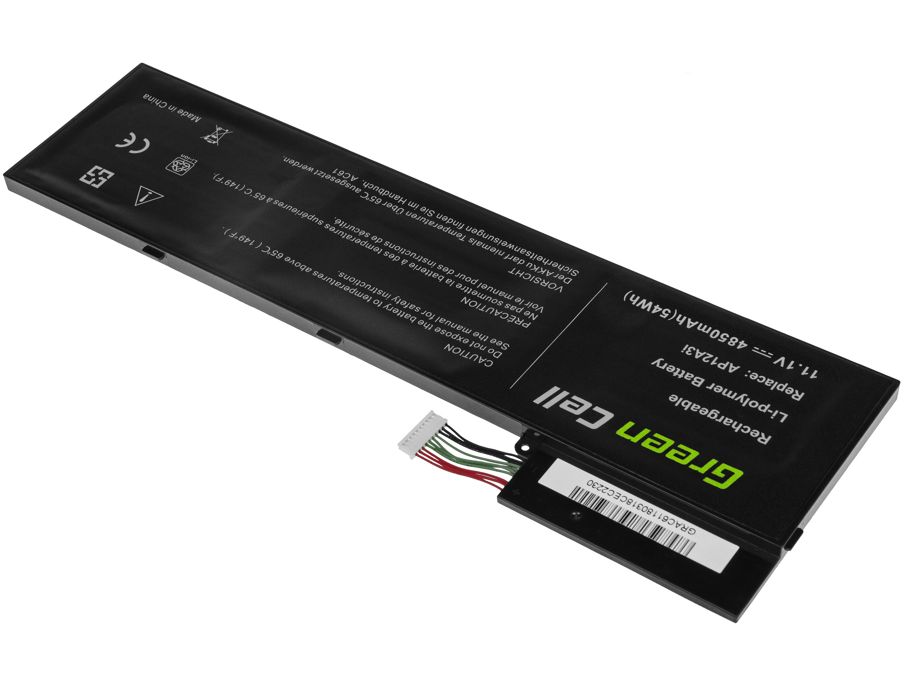 Green Cell AP12A3i for Acer Aspire Timeline Ultra M3 M3-581TG M5 M5-481TG akumulators, baterija portatīvajiem datoriem