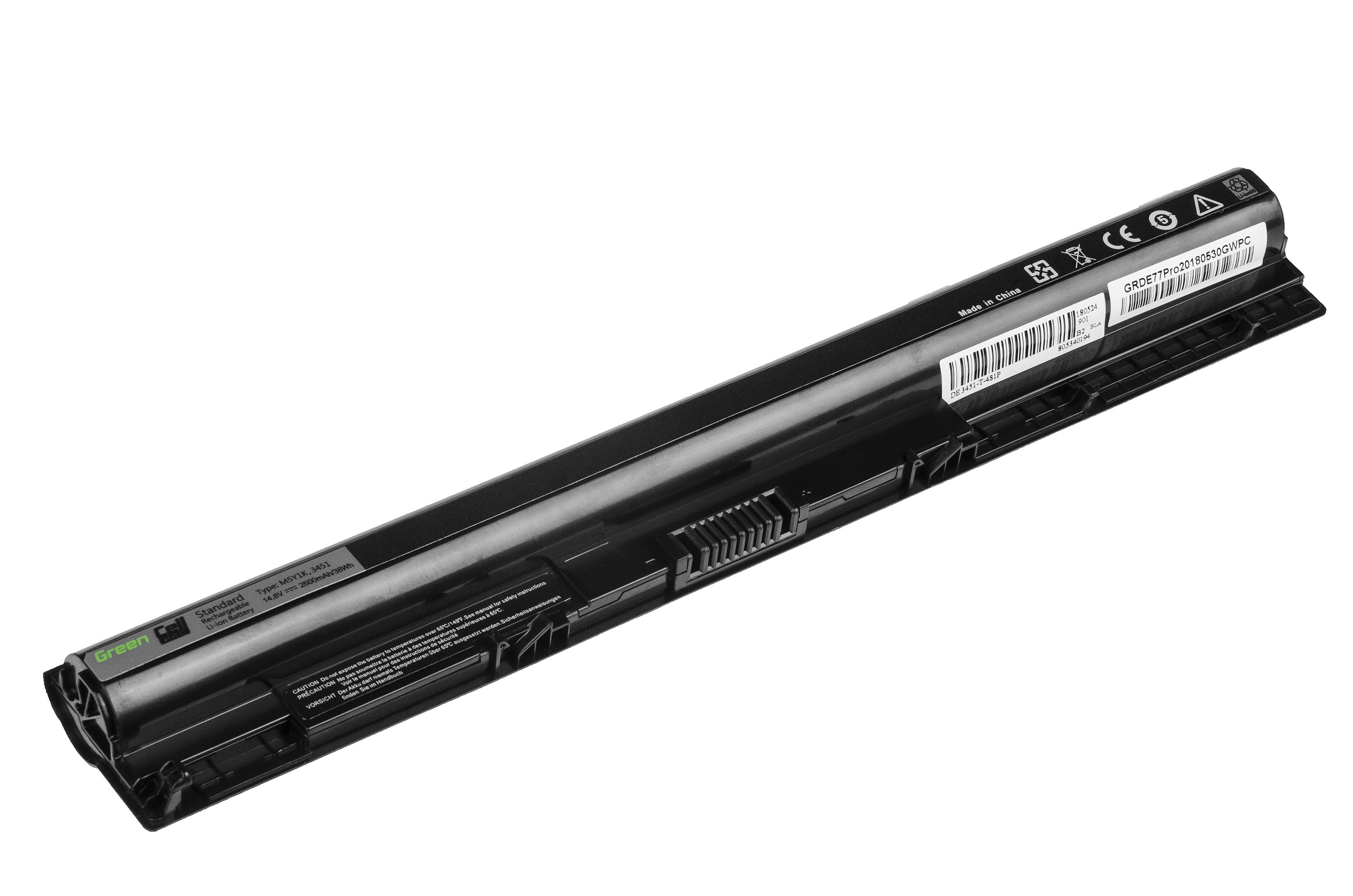 Green Cell PRO Battery for Dell Inspiron 3451 3555 3558 5551 5552 5555 / 14,4V 2600mAh akumulators, baterija portatīvajiem datoriem