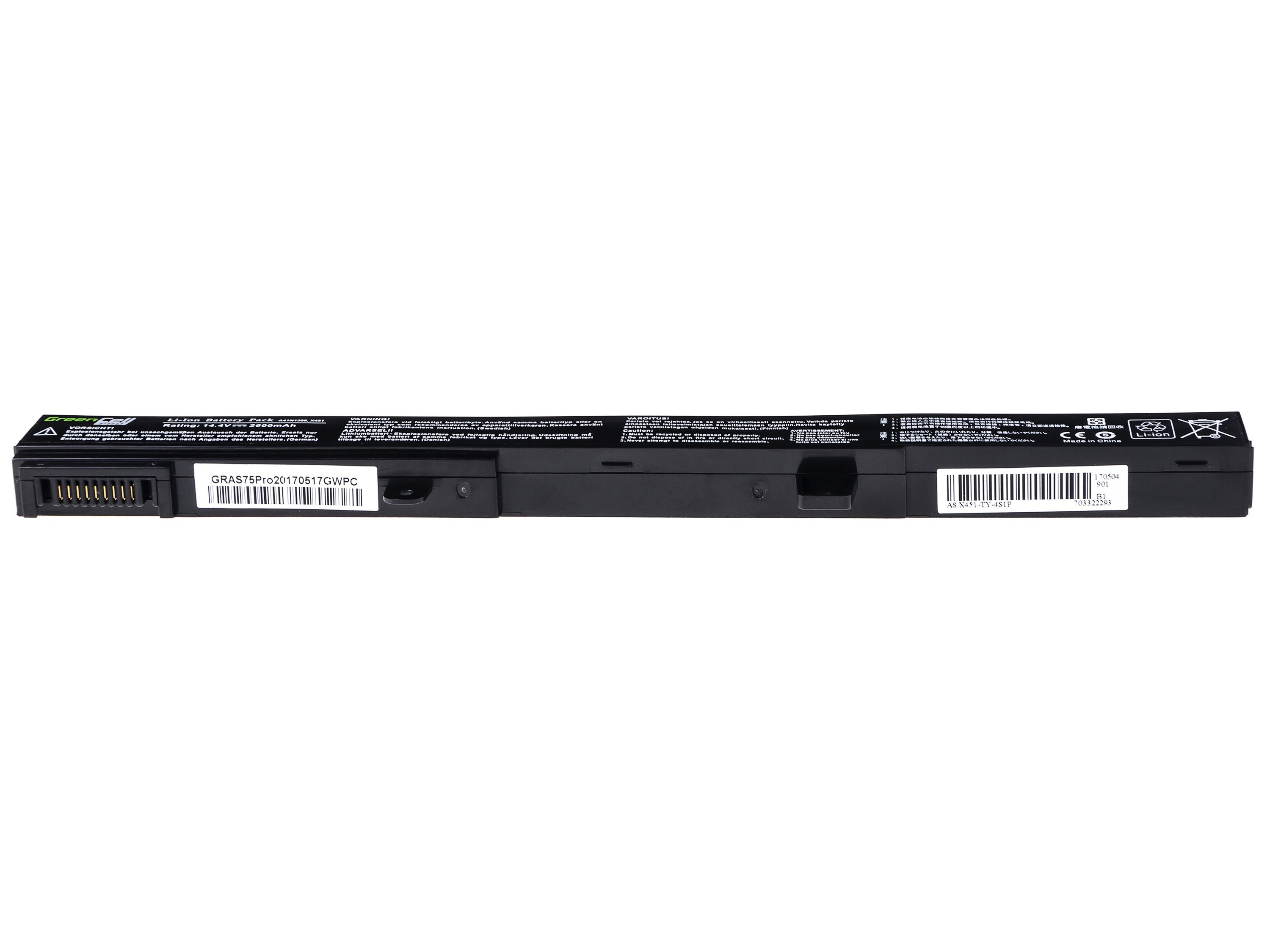 Green Cell Pro Laptop Battery for Asus X551 X551C X551CA X551M X551MA X551MAV R512C R512CA akumulators, baterija portatīvajiem datoriem