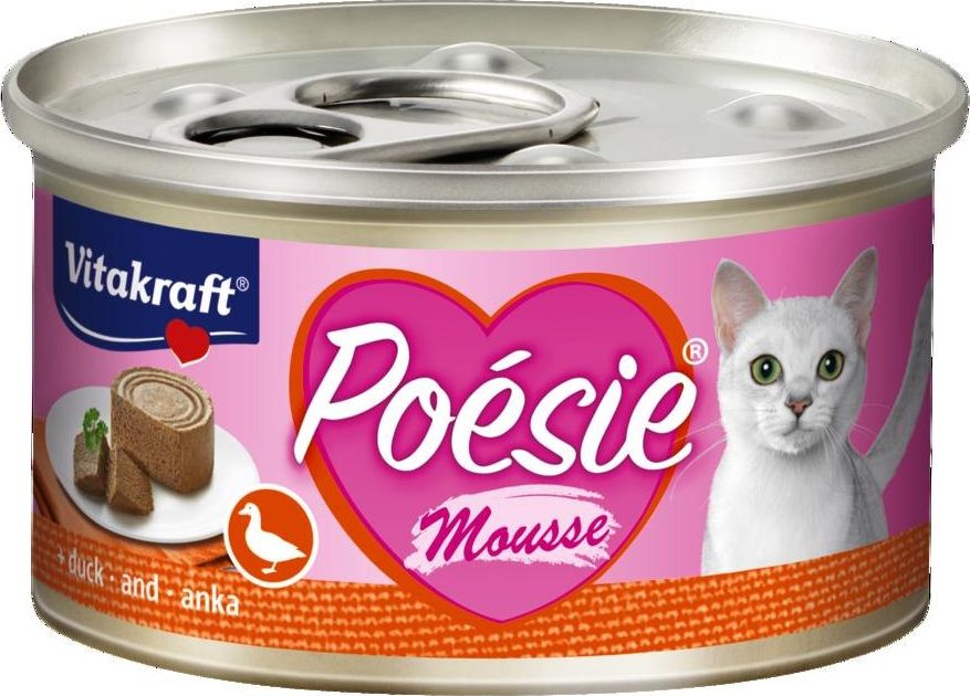 Vitakraft VITAKRAFT KOT 85g pusz. POESIE KACZKA mus /12 2439850 (4008239315458) kaķu barība