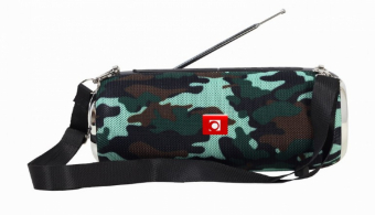 Gembird SPK-BT-17 portable Bluetooth speaker with FM-radio, camo datoru skaļruņi