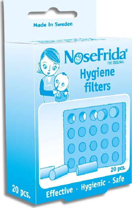 NoseFrida  Filtry do aspiratora do nosa one size 20 szt. NOS-02 (7330304404185) aksesuāri bērniem