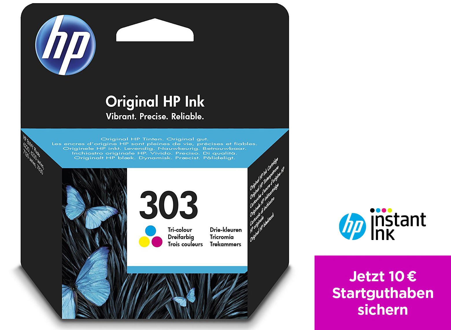 HP                  HP 303 Tri-colour Ink Cartridge   rezerves daļas un aksesuāri printeriem