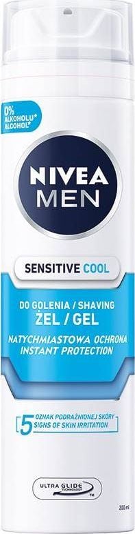 Nivea NIVEA_Men Sensitive chlodzacy zel do golenia 200ml 5900017065434