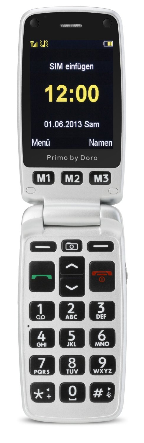 Doro Primo 413, mobile phone black 360010 Mobilais Telefons