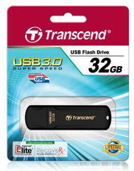 Flashdrive Transcend JF700 32GB USB3, Speed 70/30MBs, Black USB Flash atmiņa