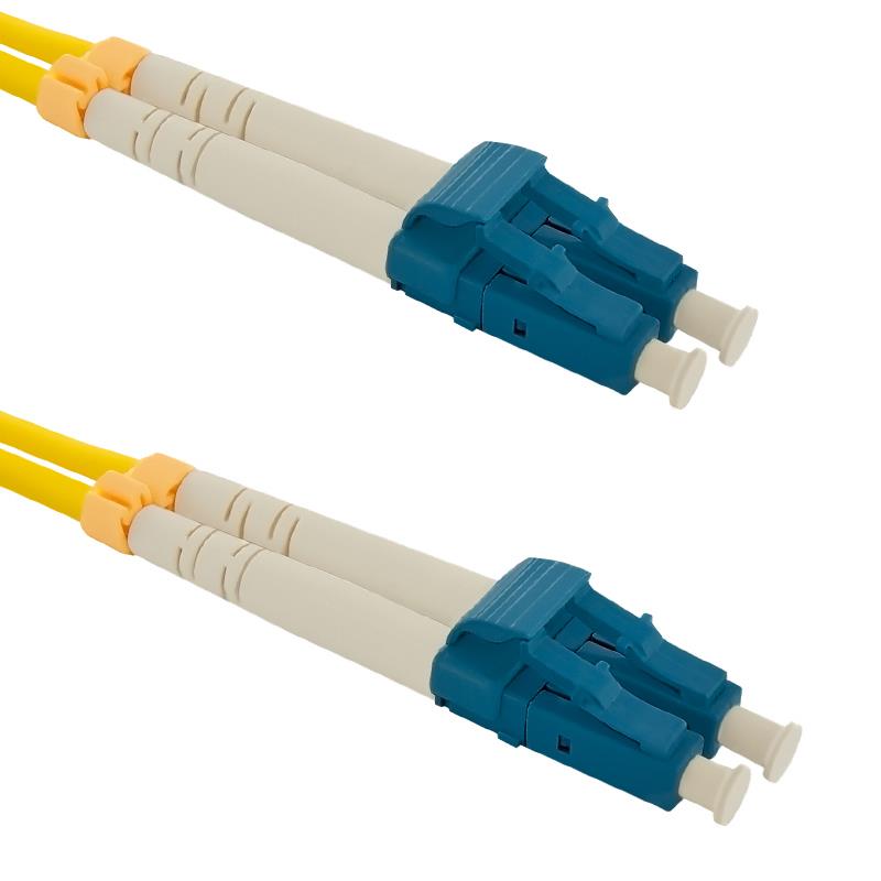 Qoltec Optic Patchcord LC/UPC-LC/UPC SM 9/125 G652D 1m kabelis, vads