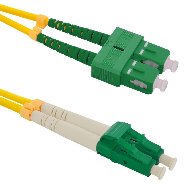 Qoltec Optic Patchcord SC/APC - LC/APC SM 9/125 G652D 2m kabelis, vads