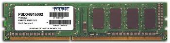 Patriot Signature DIMM DDR3 1600MHz 4GB Module, CAS 11, RETA operatīvā atmiņa