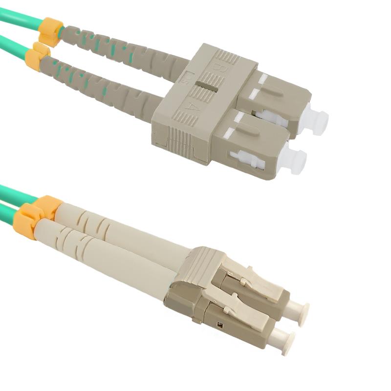 Optic patchcord LC/UPC-  SC/UPC MM 50/125 OM4 2m kabelis, vads