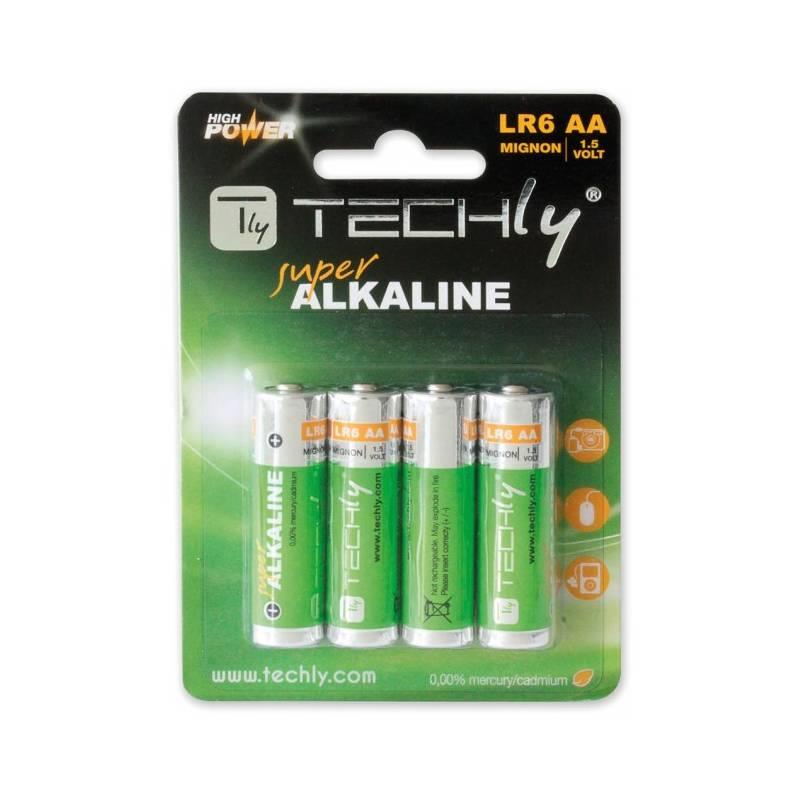 Techly Alkaline batteries 1.5V AA LR6 4 pcs Baterija