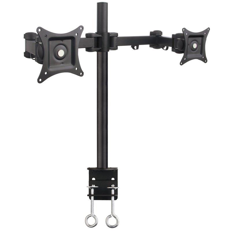 Techly Double twin desk LED/LCD monitor arm 13-27'' 2x10kg adjustable aksesuārs portatīvajiem datoriem