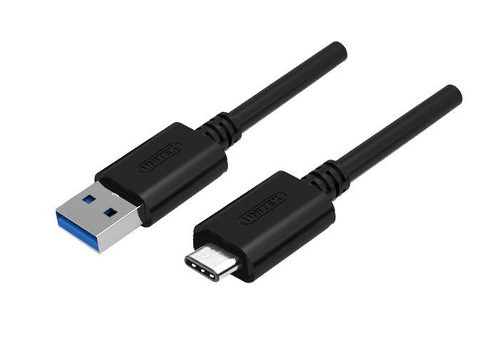 Unitek Cable USB type-C to USB 3.1, Y-C474BK 1m USB kabelis