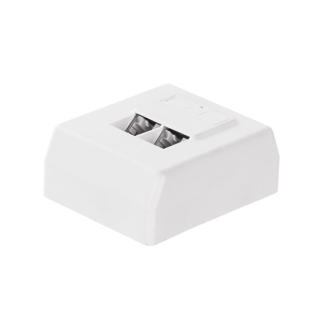 Netrack complete wall outlet 2xRJ45 8p8c STP Cat5e aksesuārs portatīvajiem datoriem