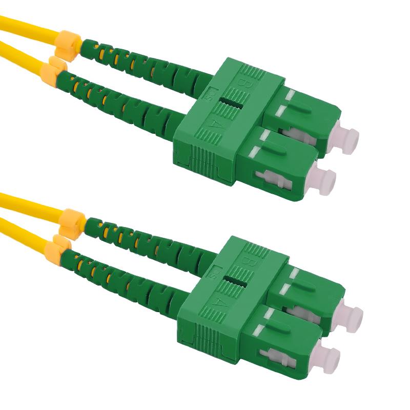 Qoltec Optic Patchcord SC/APC-SC/APC SM 9/125 G652D 2m kabelis, vads