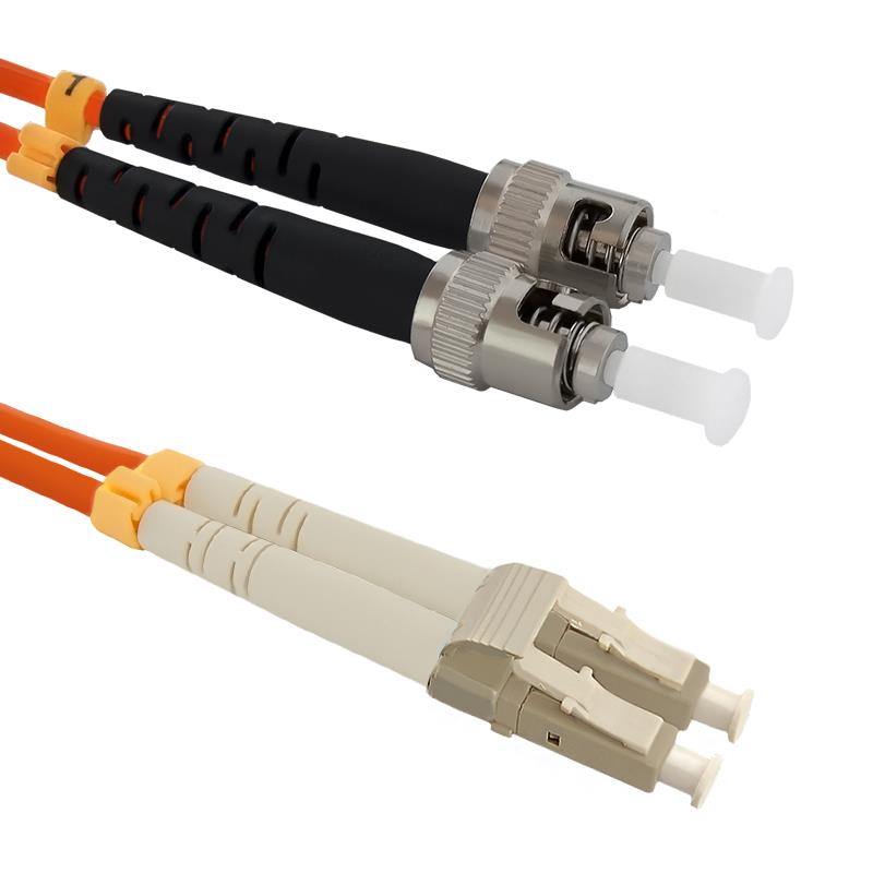 Optic patchcord LC/UPC-  ST/UPC MM 50/125 OM2 1m kabelis, vads