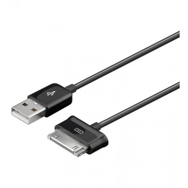 Techly USB cable for Samsung Galaxy Tab, black, 1,2m aksesuārs portatīvajiem datoriem