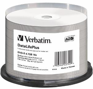 Verbatim DVD-R [ spindle 50 | 4.7GB | 16x | wide ] matricas