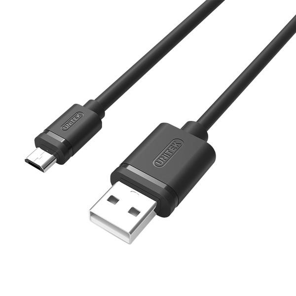 Kabel USB Unitek przewod microUSB 2.0 (Y-C451GBK) USB kabelis