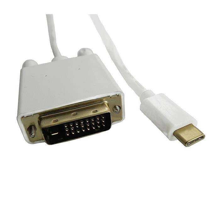 Cable DisplayPort USB    3.1 CM/DVI M 4Kx2K 2m kabelis, vads