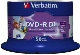 Verbatim - DVD+R DL x 50 - 8.5 GB - storage media matricas
