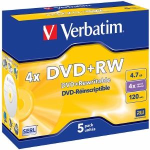 Verbatim DataLife 5x DVD+RW 4.7GB matricas