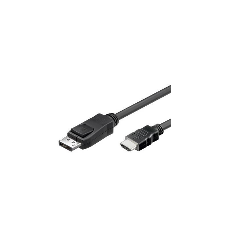 Techly Monitor cable DisplayPort/HDMI, M/M, black, 2m kabelis, vads