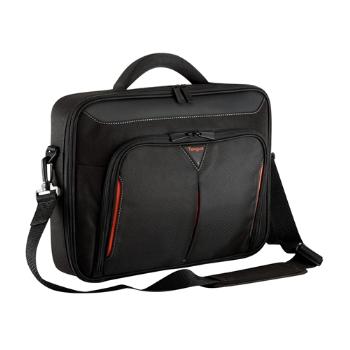 Targus 13 - 14.1 inch / 33 - 35.8cm Classic+ Clamshell Case, black and red portatīvo datoru soma, apvalks