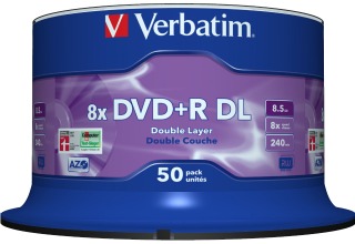 Verbatim DVD+R DL 8.5GB 8X 50er Spindel matricas